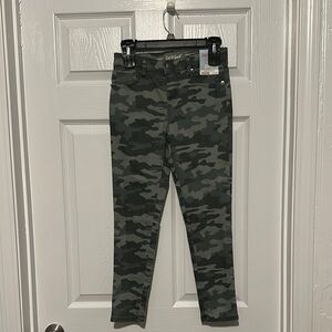 Cat & Jack Green Jeans with Camouflage Print